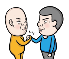 A bald headed person sticker #13561899