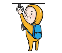 A bald headed person sticker #13561909