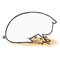 White pig shiboo 3 sticker #13562613