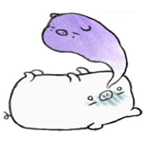 White pig shiboo 3 sticker #13562615