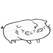White pig shiboo 3 sticker #13562616