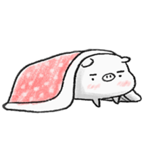 White pig shiboo 3 sticker #13562619