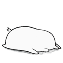 White pig shiboo 3 sticker #13562628