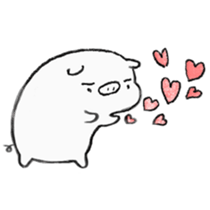 White pig shiboo 3 sticker #13562640