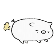 White pig shiboo sticker #13562691