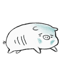 White pig shiboo sticker #13562697