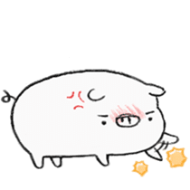 White pig shiboo sticker #13562704