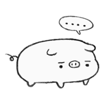 White pig shiboo sticker #13562707
