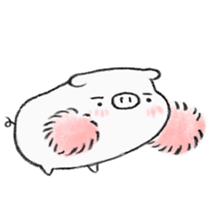 White pig shiboo sticker #13562708