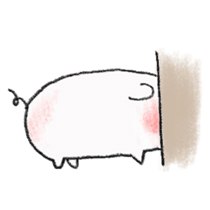 White pig shiboo sticker #13562711