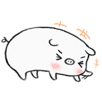 White pig shiboo sticker #13562712