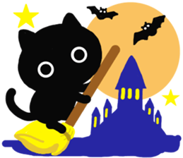 Large font size sticker & autumn & cat sticker #13562798