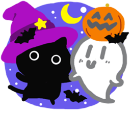 Large font size sticker & autumn & cat sticker #13562799