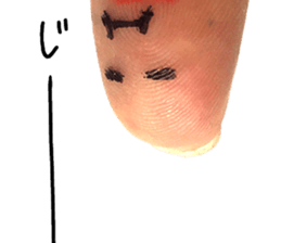 Perfect finger Man sticker #13563013