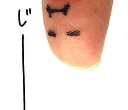 Perfect finger Man sticker #13563013