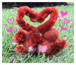 Monkey of the wool felt sticker #13563365