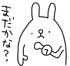 Rabbit to show of hands.2 sticker #13563546