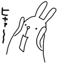 Rabbit to show of hands.2 sticker #13563552