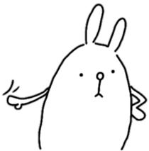 Rabbit to show of hands.2 sticker #13563556