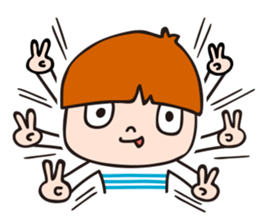 2-year-old boy Opinions sticker #13563642