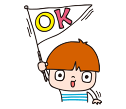 2-year-old boy Opinions sticker #13563643