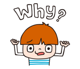 2-year-old boy Opinions sticker #13563666