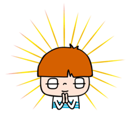 2-year-old boy Opinions sticker #13563673