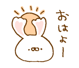 Ears of the heart rabbit sticker #13563886