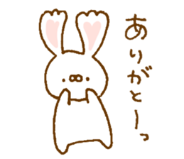 Ears of the heart rabbit sticker #13563891