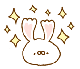 Ears of the heart rabbit sticker #13563892