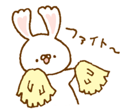 Ears of the heart rabbit sticker #13563895