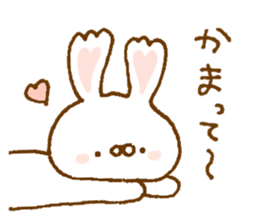 Ears of the heart rabbit sticker #13563906