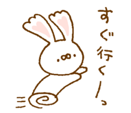 Ears of the heart rabbit sticker #13563910