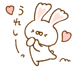 Ears of the heart rabbit sticker #13563913