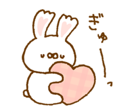 Ears of the heart rabbit sticker #13563914