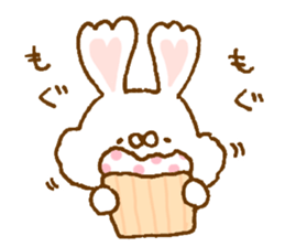 Ears of the heart rabbit sticker #13563915