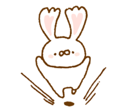 Ears of the heart rabbit sticker #13563917