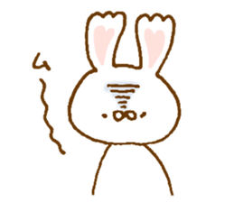 Ears of the heart rabbit sticker #13563921