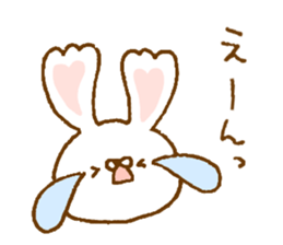 Ears of the heart rabbit sticker #13563923