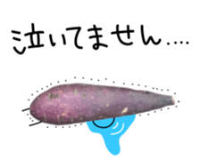 Stone baked sweet potato sticker #13564341