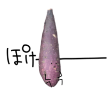 Stone baked sweet potato sticker #13564345