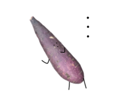 Stone baked sweet potato sticker #13564353