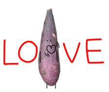 Stone baked sweet potato sticker #13564355