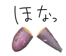 Stone baked sweet potato sticker #13564358