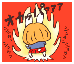 Bobbed girl rabbit sticker #13565210