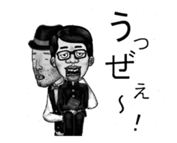 Ventriloquist in the film sticker #13565263