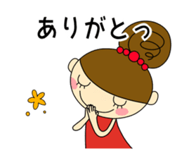 Girls Hair Bun (Daily ed.) 2 sticker #13565272