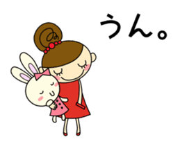 Girls Hair Bun (Daily ed.) 2 sticker #13565280