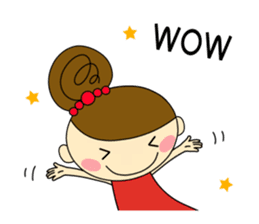 Girls Hair Bun (Daily ed.) 2 sticker #13565293