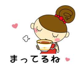 Girls Hair Bun (Daily ed.) 2 sticker #13565301